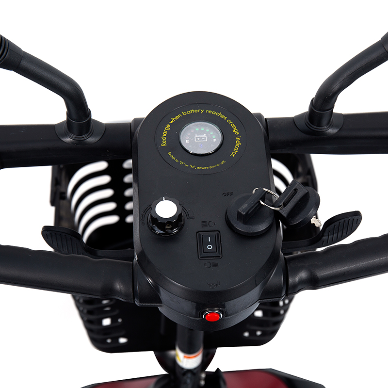 YL-07 4 kerekű, összecsukható elektromos meghajtású mobil roller kosárral