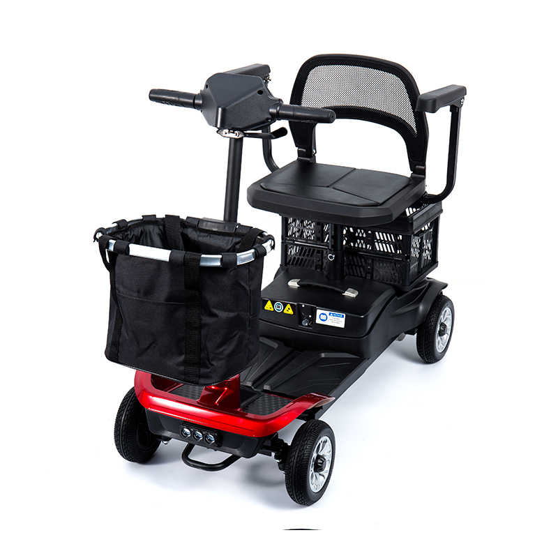 YL-02 könnyű 4 kerekű mobil robogó időseknek, 360°-ban elforgatható üléssel