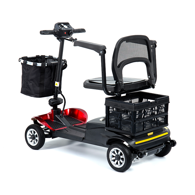 YL-02 könnyű 4 kerekű mobil robogó időseknek, 360°-ban elforgatható üléssel