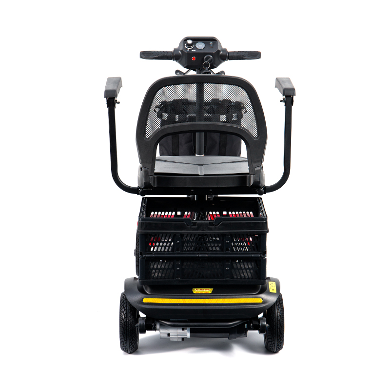 YL-02 könnyű 4 kerekű mobil robogó időseknek, 360°-ban elforgatható üléssel