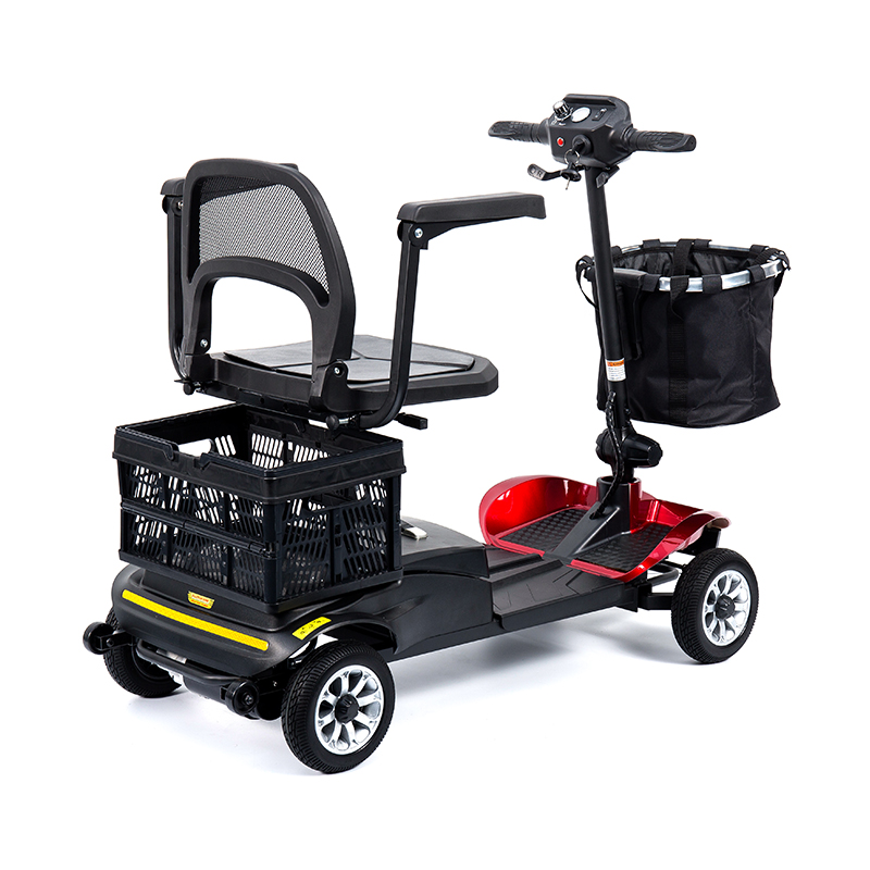 YL-02 könnyű 4 kerekű mobil robogó időseknek, 360°-ban elforgatható üléssel