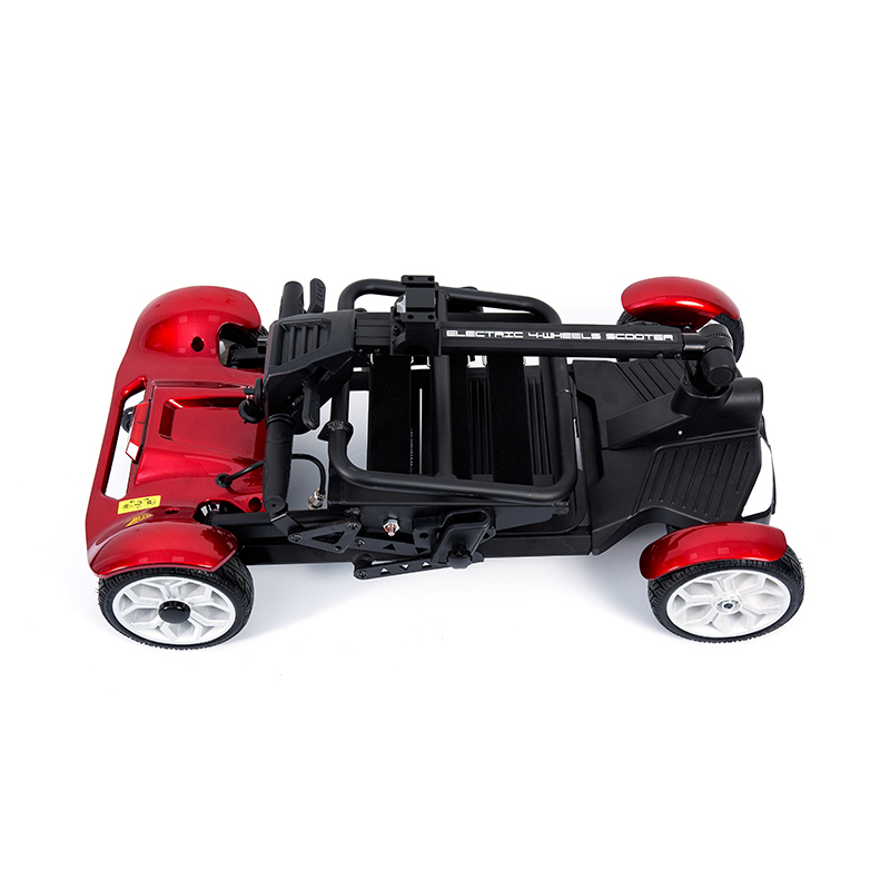 YL-211 4 kerekű Tourist elektromos robogó időseknek LED-es fényszóróval, kosárral