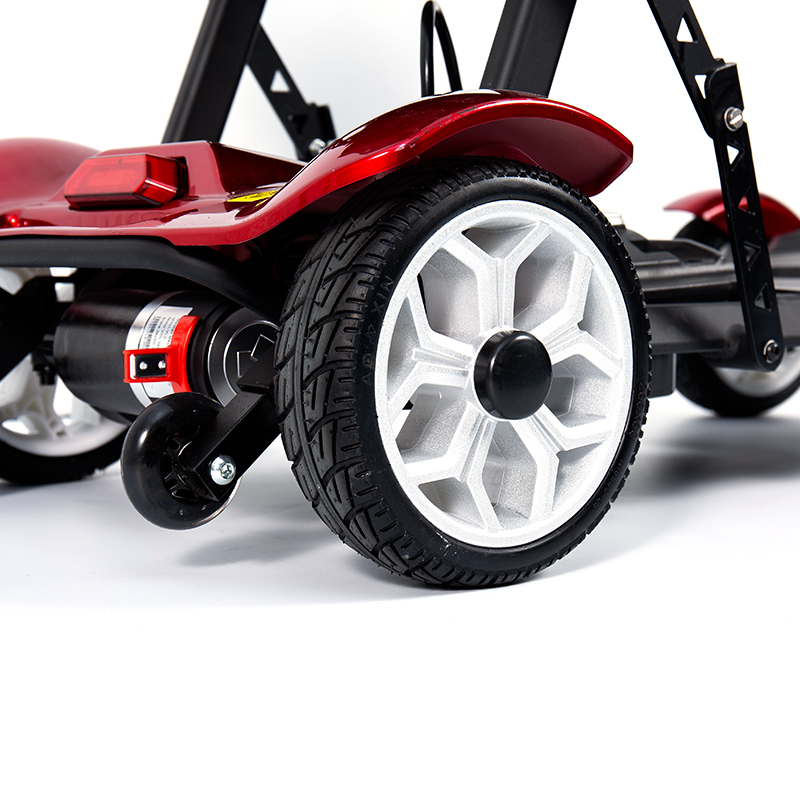 YL-211 4 kerekű Tourist elektromos robogó időseknek LED-es fényszóróval, kosárral