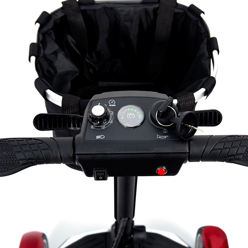 YL-211 4 kerekű Tourist elektromos robogó időseknek LED-es fényszóróval, kosárral